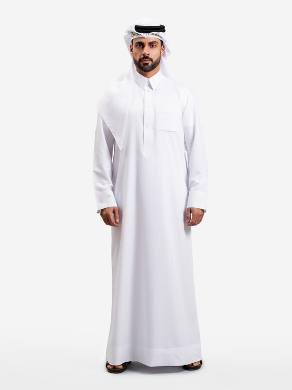 Qatari Kandura Platinum Collection Semiramis