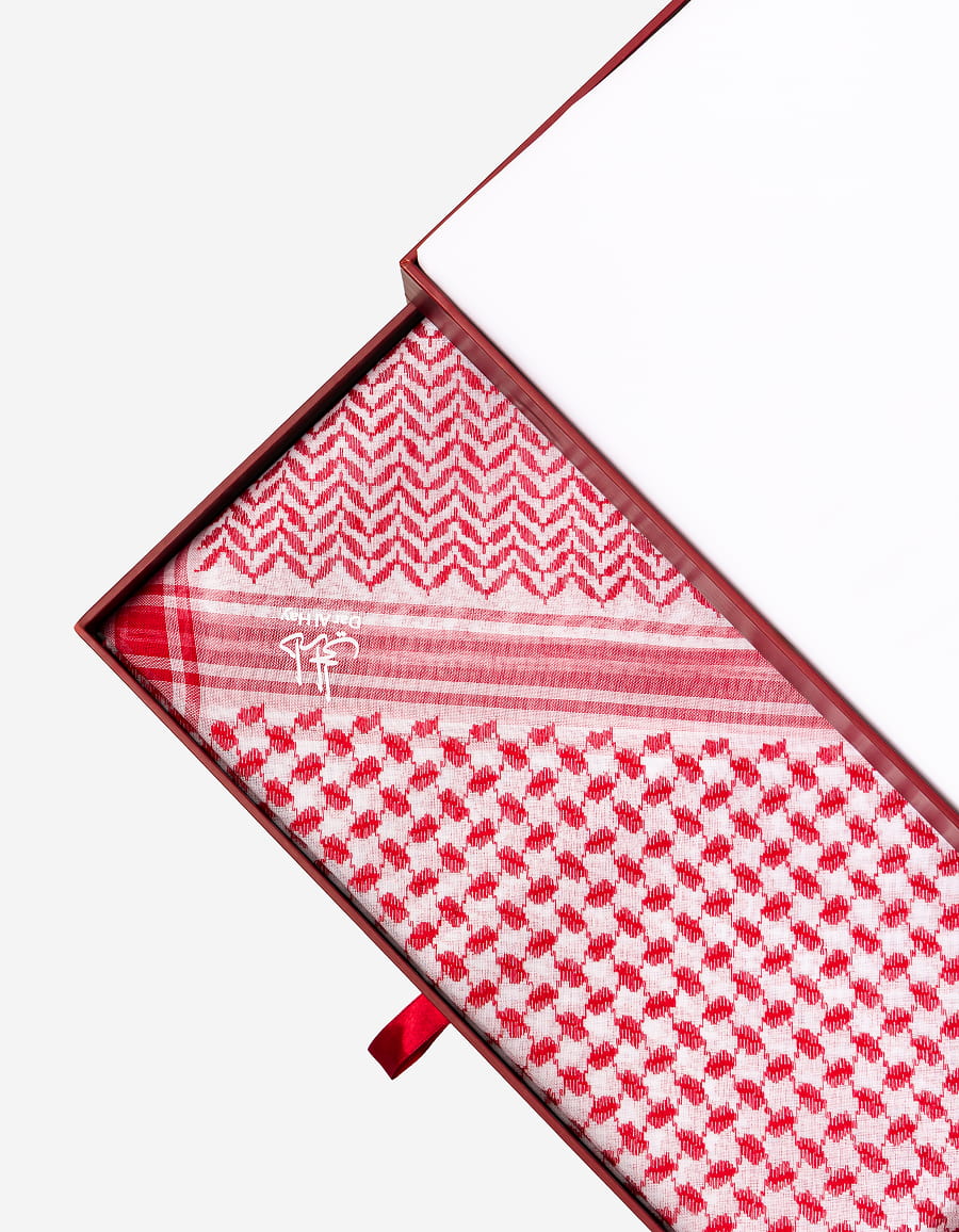 HYM Premium Fabric & Red Shemagh Gift Box - Image 2