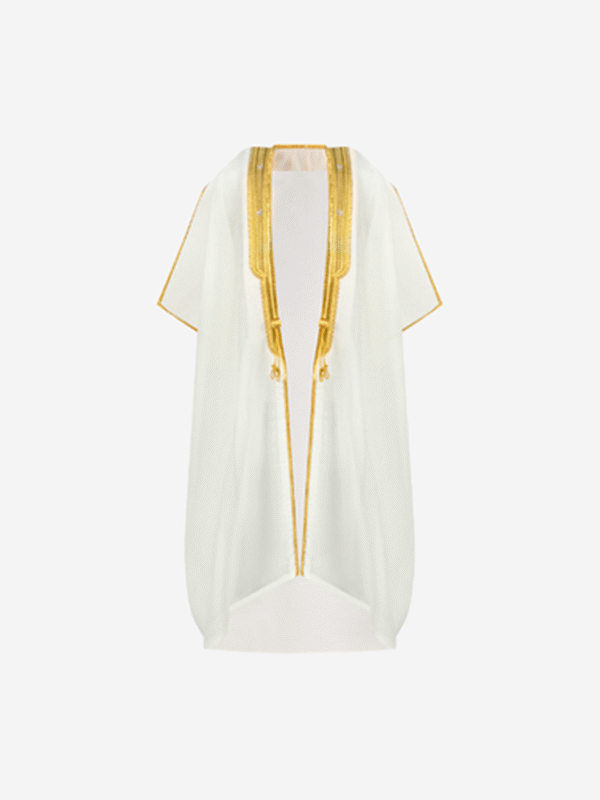 Kids Malaki Bisht - White